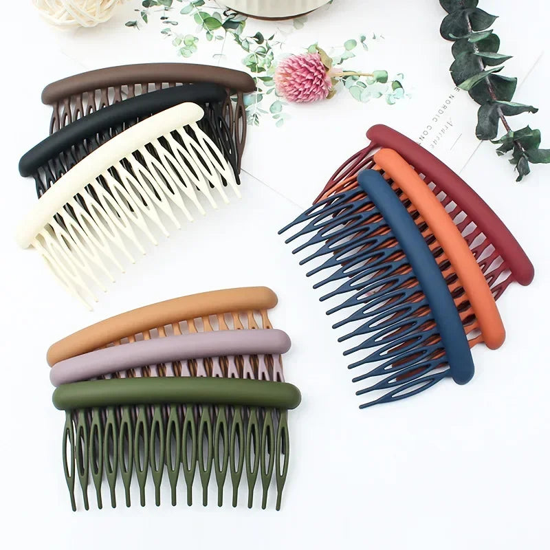 Frosted Acrylic Hair Comb Clips 15 Teeth – Candy Colors Hair Comb Clip PLUSH