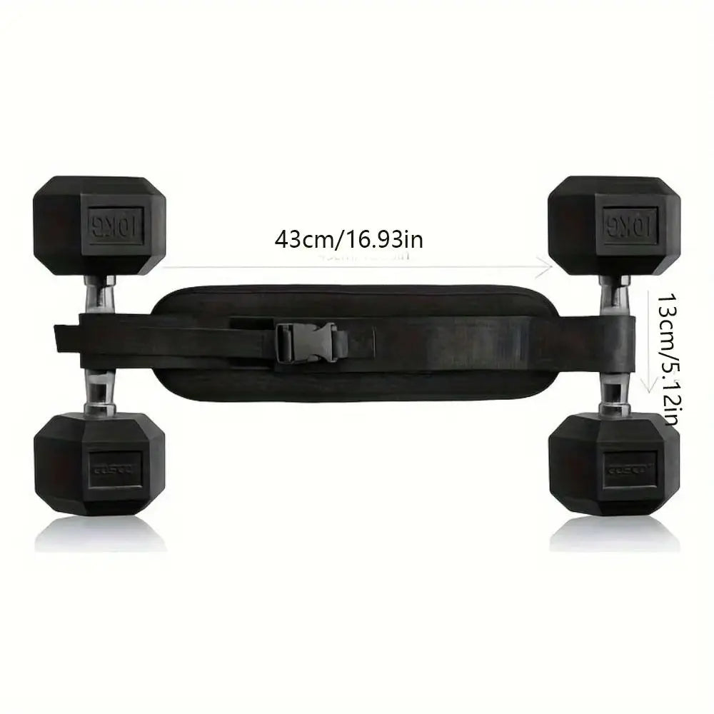 Non-Slip Hip Thrust Belt – Adjustable Dumbbell Strap for Glutes Weightlifting Hip Belt PLUSH