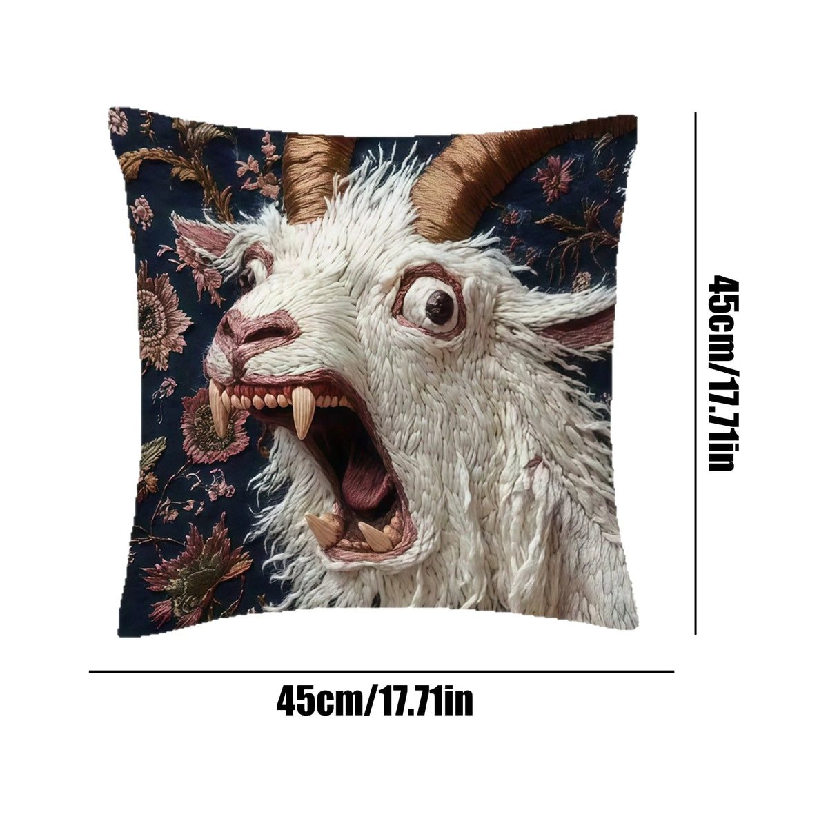 Cute Alpaca Print Pillow Cover 17.7" | Decorative Cushion Case Decorative Pillow Cover PLUSH Pillow Covers 1PC 1