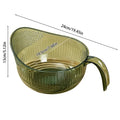 Rice Washing Bowl Colander Strainer Basket – Kitchen Drainer Kitchen Colander Strainer PLUSH Green