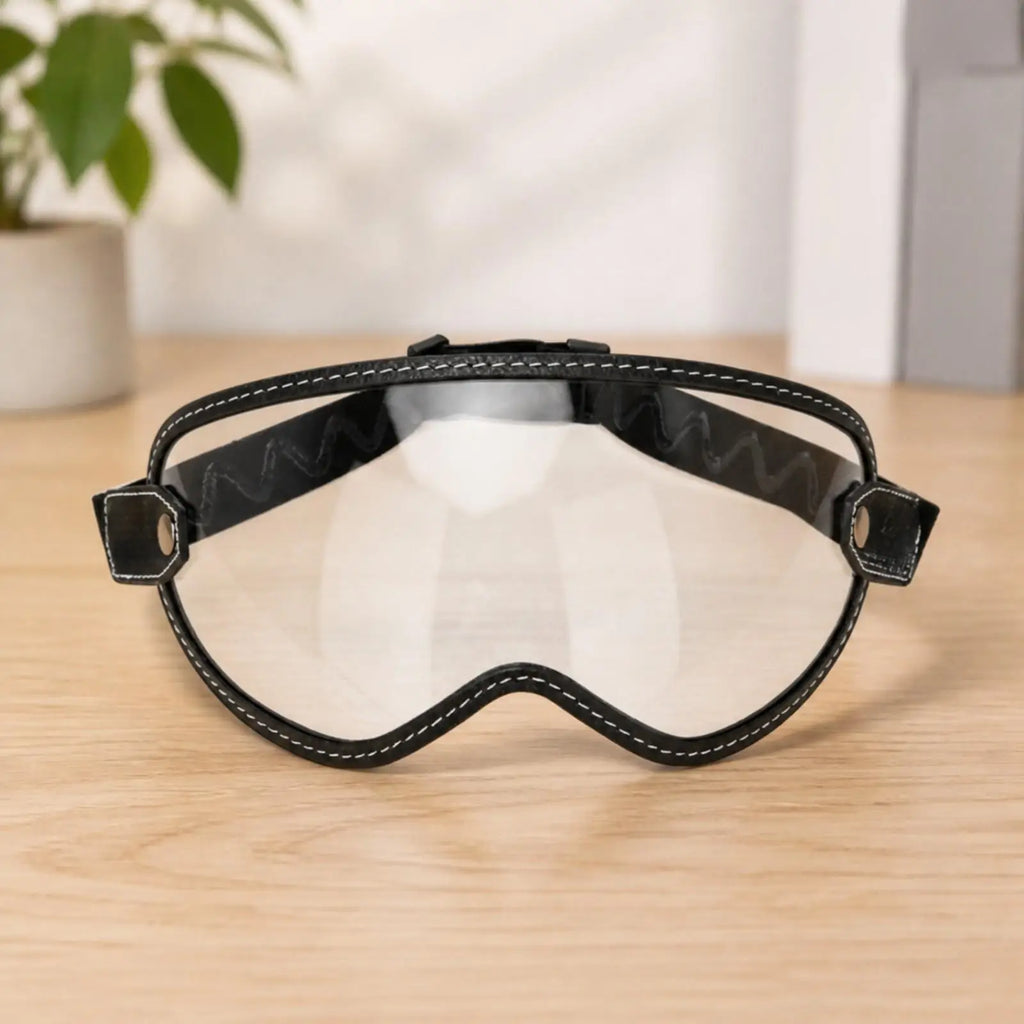 Retro Motorcycle Goggles – Classic Visor for Half Helmets Motorcycle Goggles PLUSH