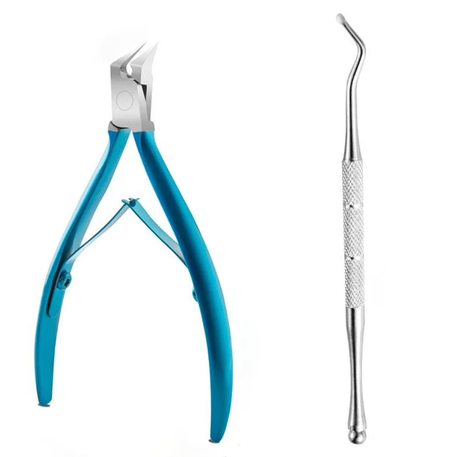 Stainless Steel Toenail Clipper Straight Blade Sharp Pointed Tip Toenail Clipper PLUSH Blue with Lifter China Mainland