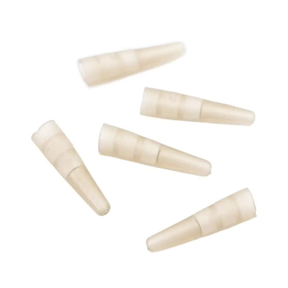 50pcs Rubber Tail Tube Rig Sleeves for Carp Fishing – Brown Fishing Rig Sleeves PLUSH