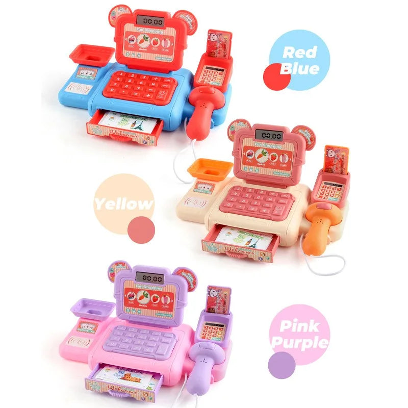 Kids Pretend Play Cash Register Toy – Mini Supermarket Set Pretend Play Set PLUSH