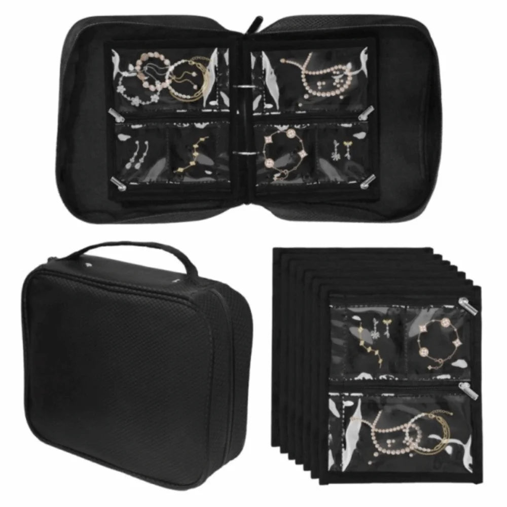 PVC Jewelry Organizer Bag – Multi-Layer Necklace & Earring Case Jewelry Organizer Bag PLUSH
