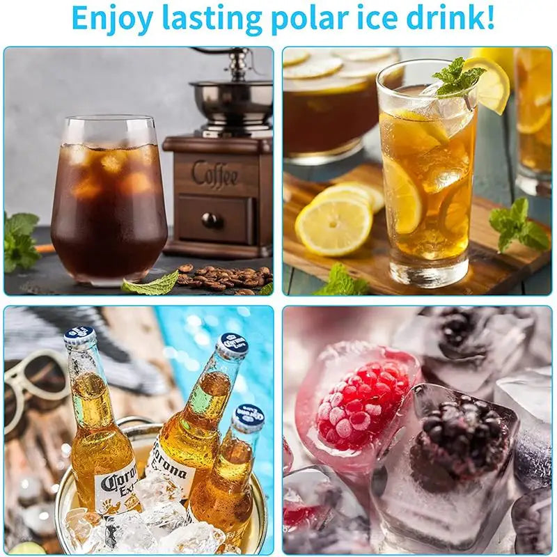14-Grid Silicone Ice Cube Tray with Lid – Reusable Mold Ice Cube Tray PLUSH