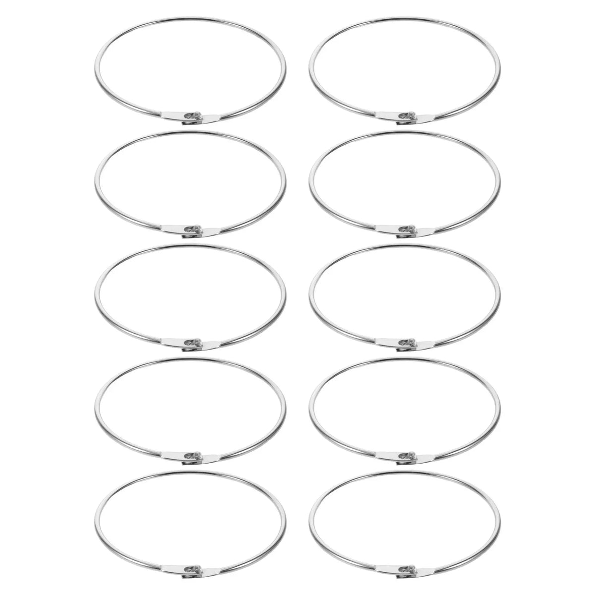 10pcs Metal Loose Leaf Binder Rings – Index Card & Notebook Loose Leaf Binder Rings PLUSH