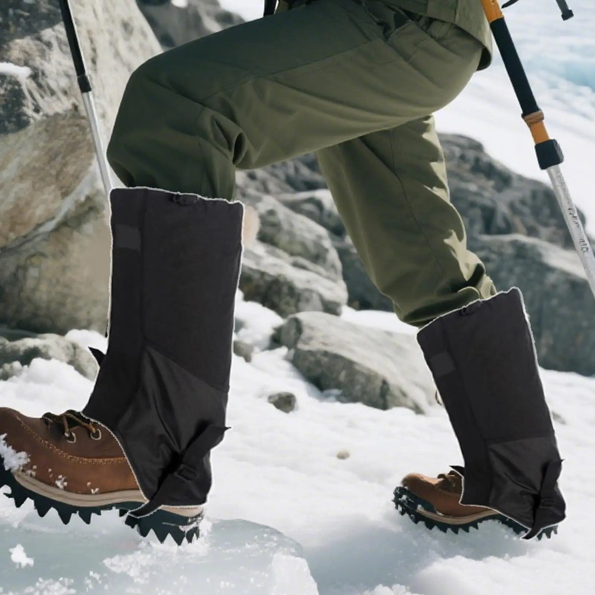 Waterproof Outdoor Gaiters – Hiking Snow Leg Covers Outdoor Gaiters PLUSH