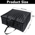 75L Oxford Cloth Storage Bag – Waterproof, Foldable & Large Storage Bag PLUSH Black