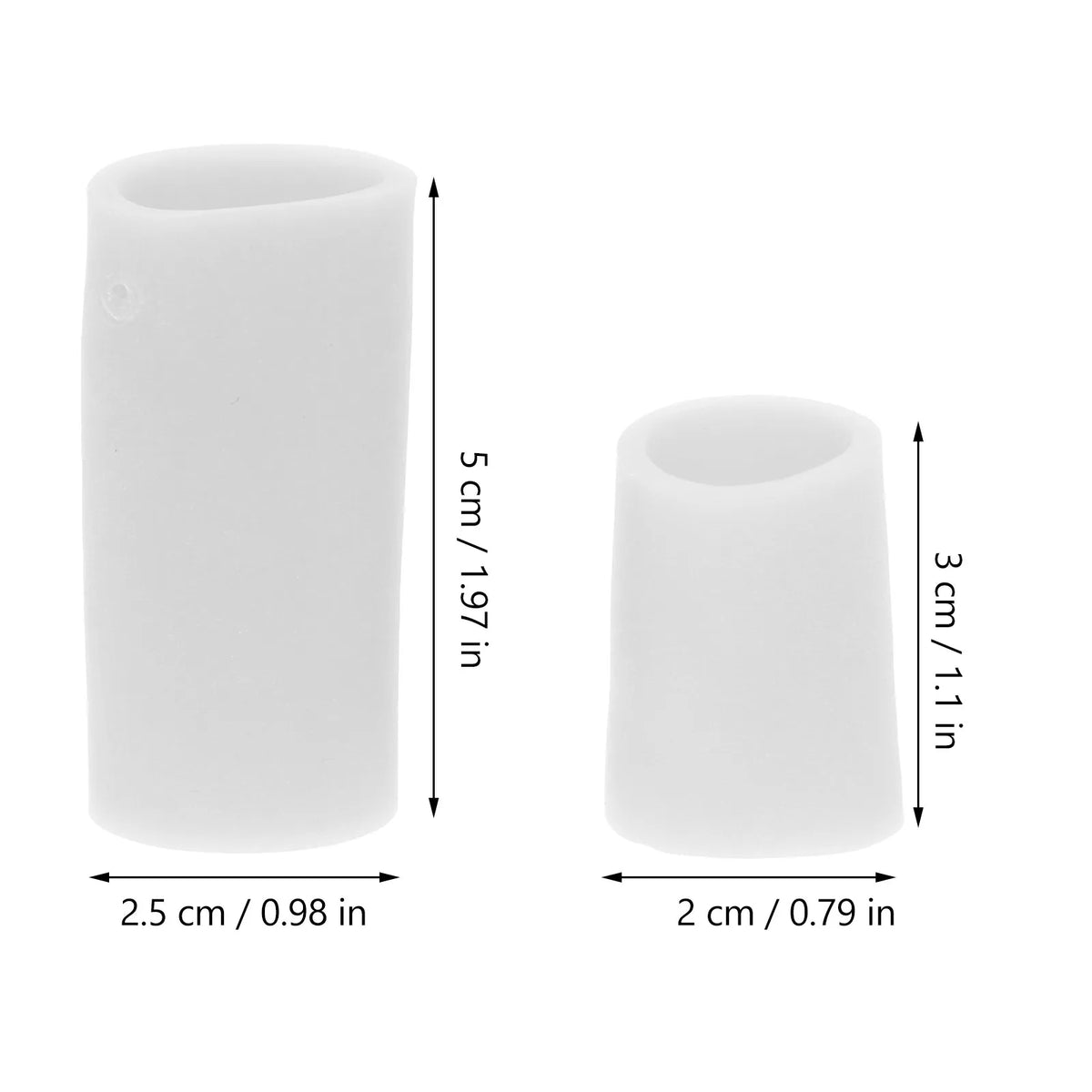 Gel Silicone Finger Cots – Waterproof Reusable Protectors 2 Pairs Silicone Finger Cots PLUSH
