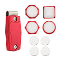 Tooyful Billiard Chalk Holder with Belt Clip – 4 Shapes Billiard Chalk Holder PLUSH Red