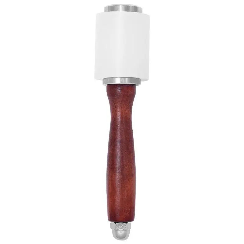 Leather Carving Hammer Nylon Mallet Ergonomic Wooden Handle Leathercraft Mallet PLUSH Red