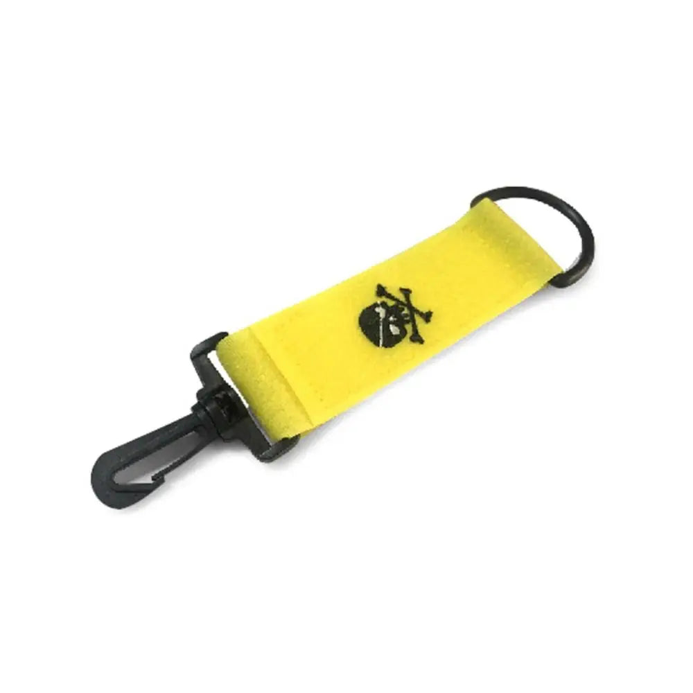 Skull Golf Towel with Carabiner Clip – Magic Tape Cleaning Golf Cleaning Towel PLUSH Yellow