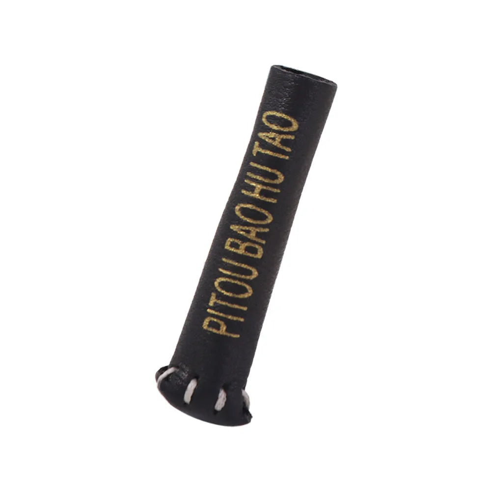 Leather Billiard Cue Tip Protector – Snooker & Pool Cover Cue Tip Protector PLUSH Snooker10mm black