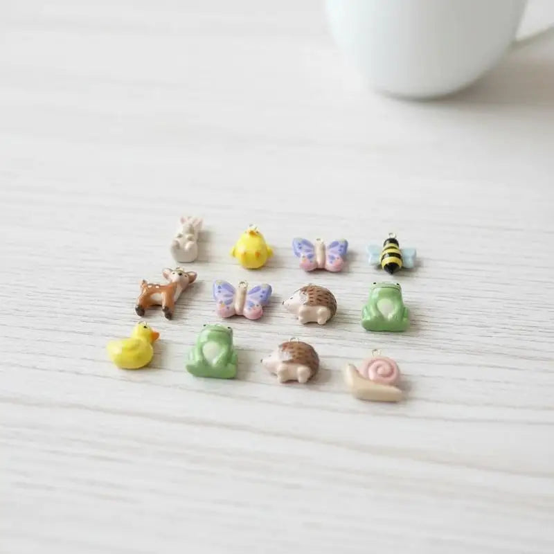 Cartoon Animal Stainless Steel Pendants – Deer Lamb Squirrel DIY Jewelry Charms PLUSH