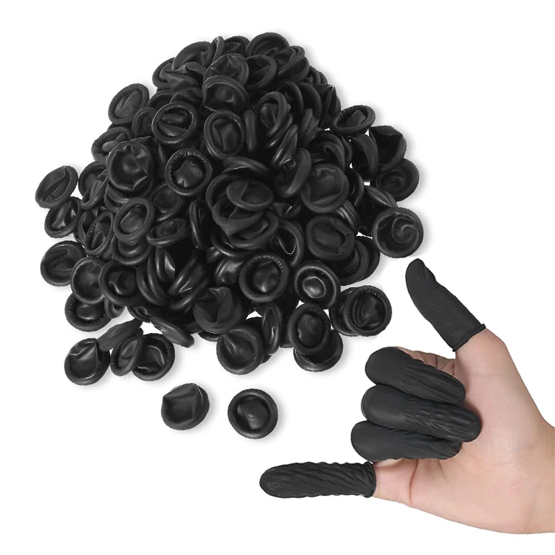 Disposable Latex Finger Cots Non-Slip Covers 50/100/200pcs Latex Finger Cots PLUSH