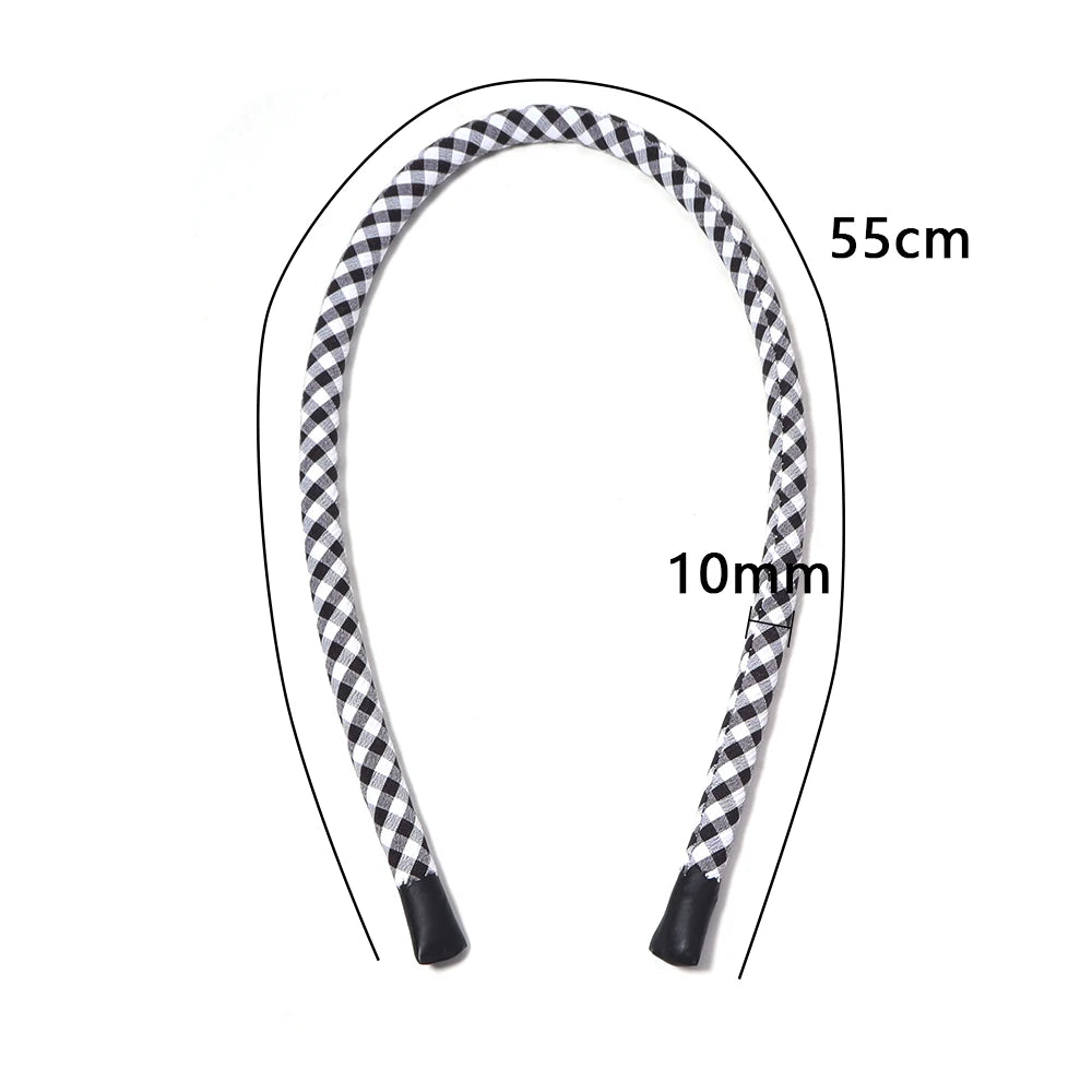 2pcs Plaid Cotton Cord Rope 55cm – DIY Bows & Jewelry Making Craft Cord Rope PLUSH