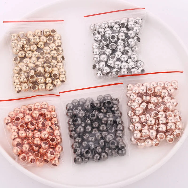 50pcs African Hair Rings Cuffs Dreadlock Bead Charms Gold Black Hair Cuff Beads PLUSH