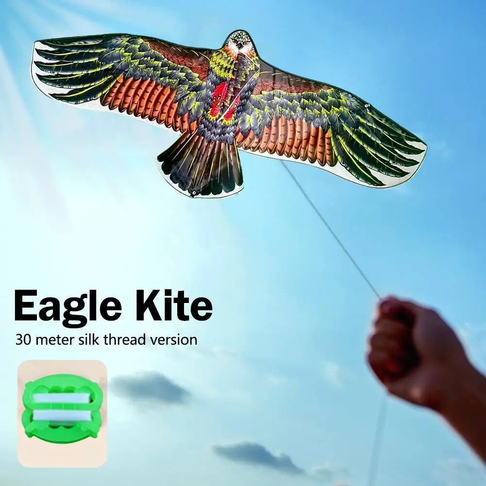 Large Eagle Kite with 30m Line – Outdoor Toy for Kids & Family Outdoor Flying Kite PLUSH