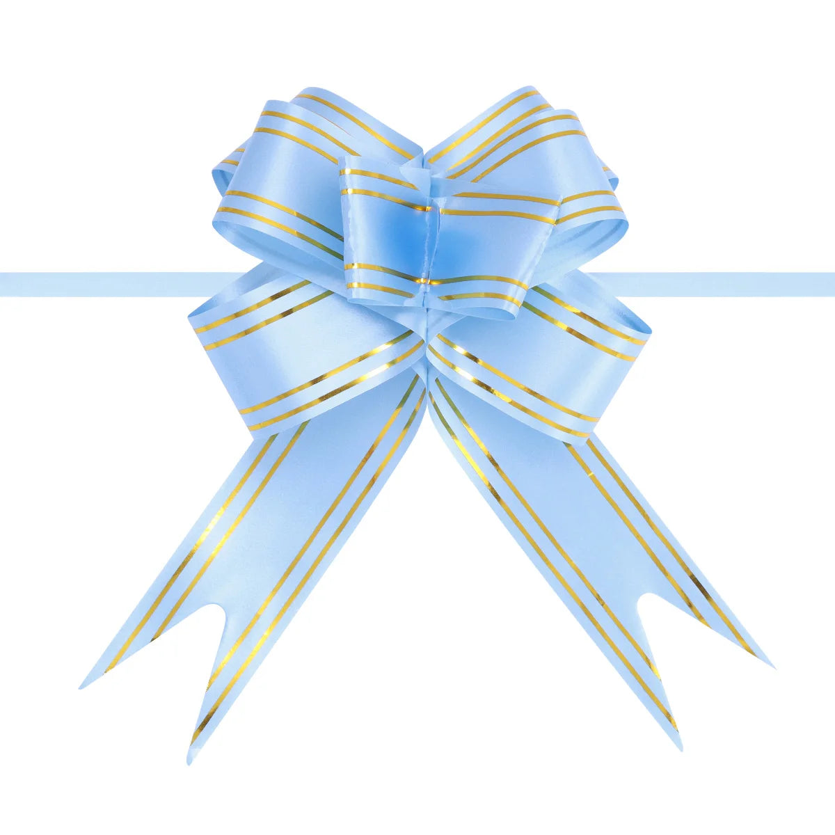 20pcs Pull Flower Bow Ribbons – Colorful Gift Wrap Decoration Gift Wrap Bows PLUSH Light Blue