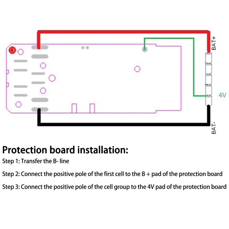 Milwaukee M18 18V Li-Ion Battery Protection Circuit Board PCB Battery Circuit Board PLUSH