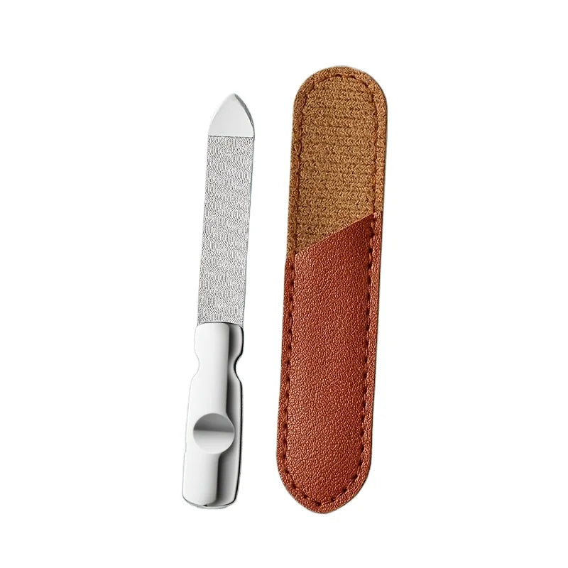 Ouriner Double-Sided Stainless Steel Nail File – Reusable Nail File PLUSH short