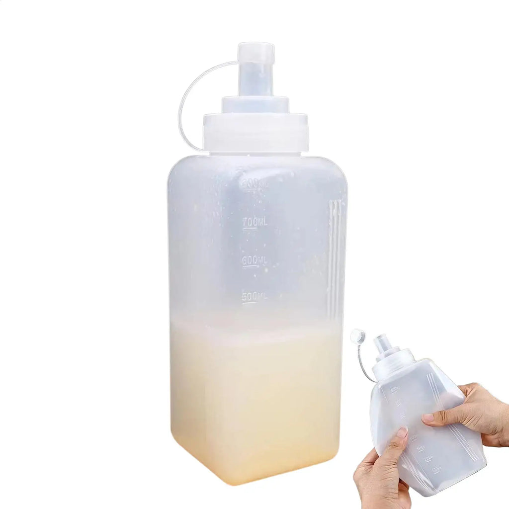 Large Caliber Condiment Squeeze Bottle – Kitchen Dispenser Condiment Dispenser Bottle PLUSH