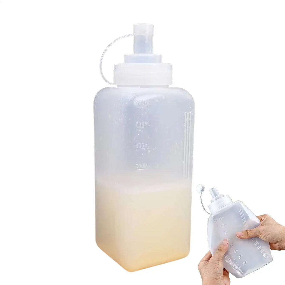 Large Caliber Condiment Squeeze Bottle – Kitchen Dispenser Condiment Dispenser Bottle PLUSH