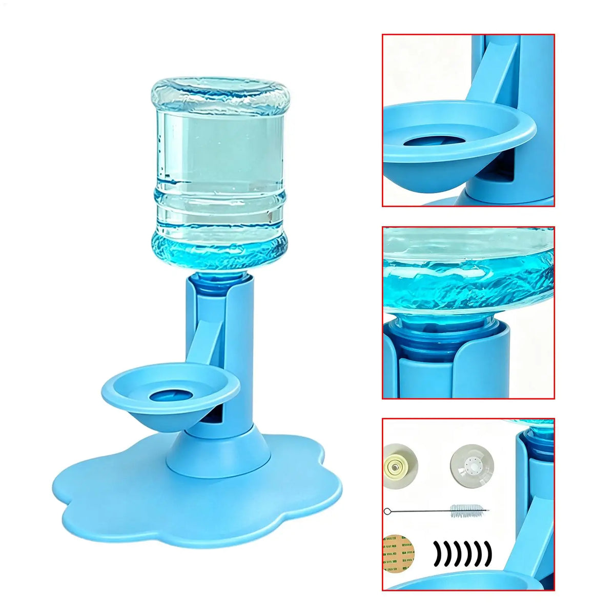 Gravity Pet Water Dispenser Stand for Cats & Small Dogs Pet Water Dispenser PLUSH