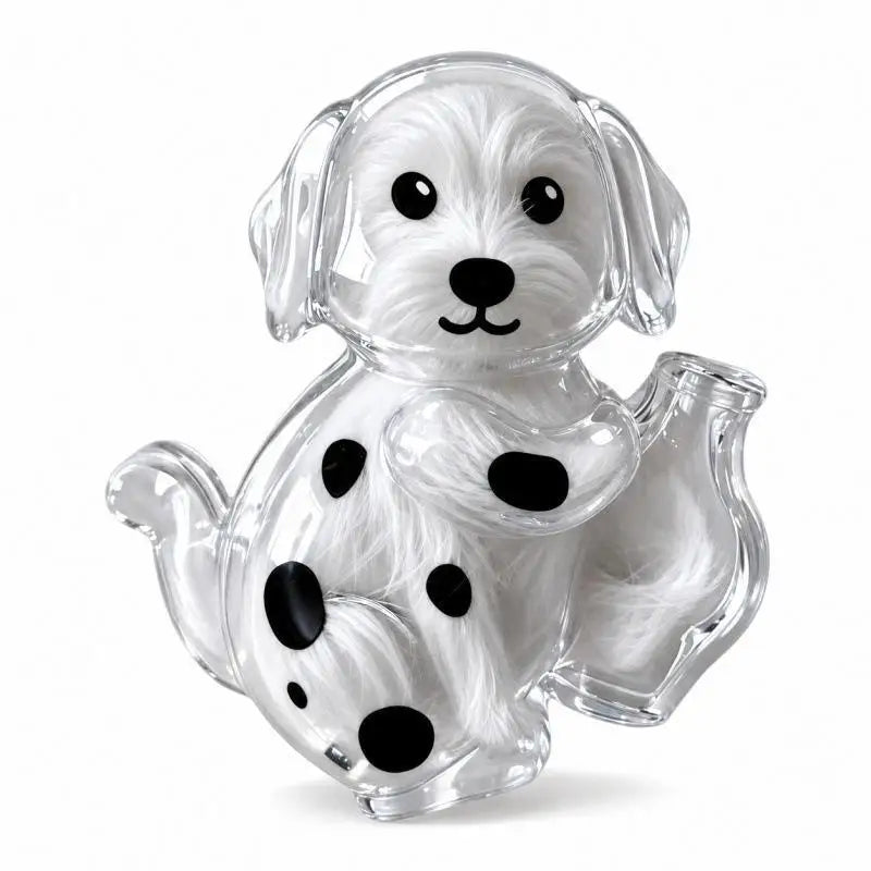 Cat-Shaped Pet Fur Keepsake Storage Capsule Set | Transparent Pet Keepsake Jar PLUSH A10