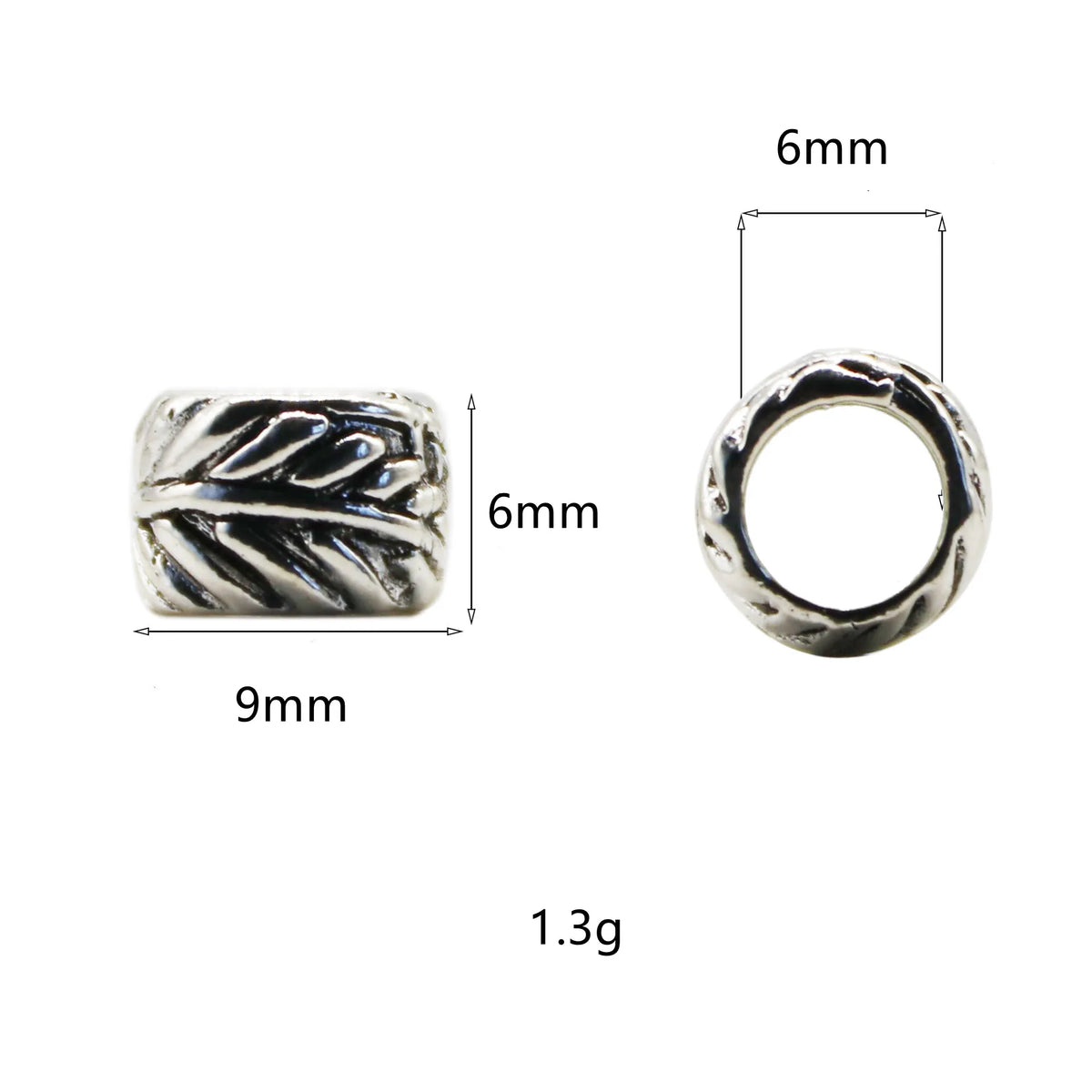 10pcs Metal Tube Hair Braid Dreadlock Beard Beads – DIY Set Hair Styling Beads PLUSH