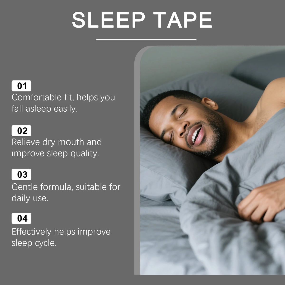 Ximonth Lavender Mouth Tape Sleep Strips 30pcs | Anti-Snoring Sleep Mouth Tape PLUSH
