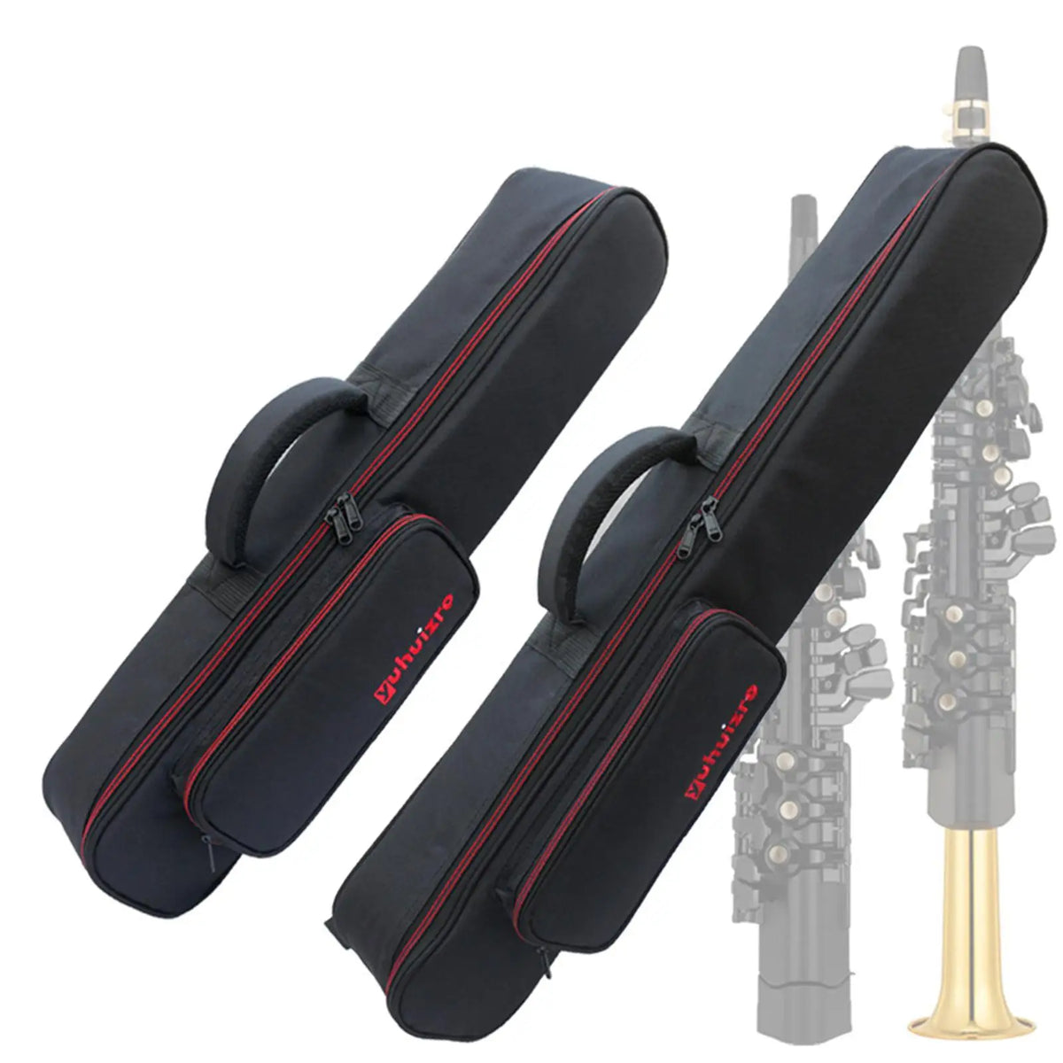 Soprano Saxophone Gig Bag – 15mm Padded Water Resistant Saxophone Gig Bag PLUSH Default Title