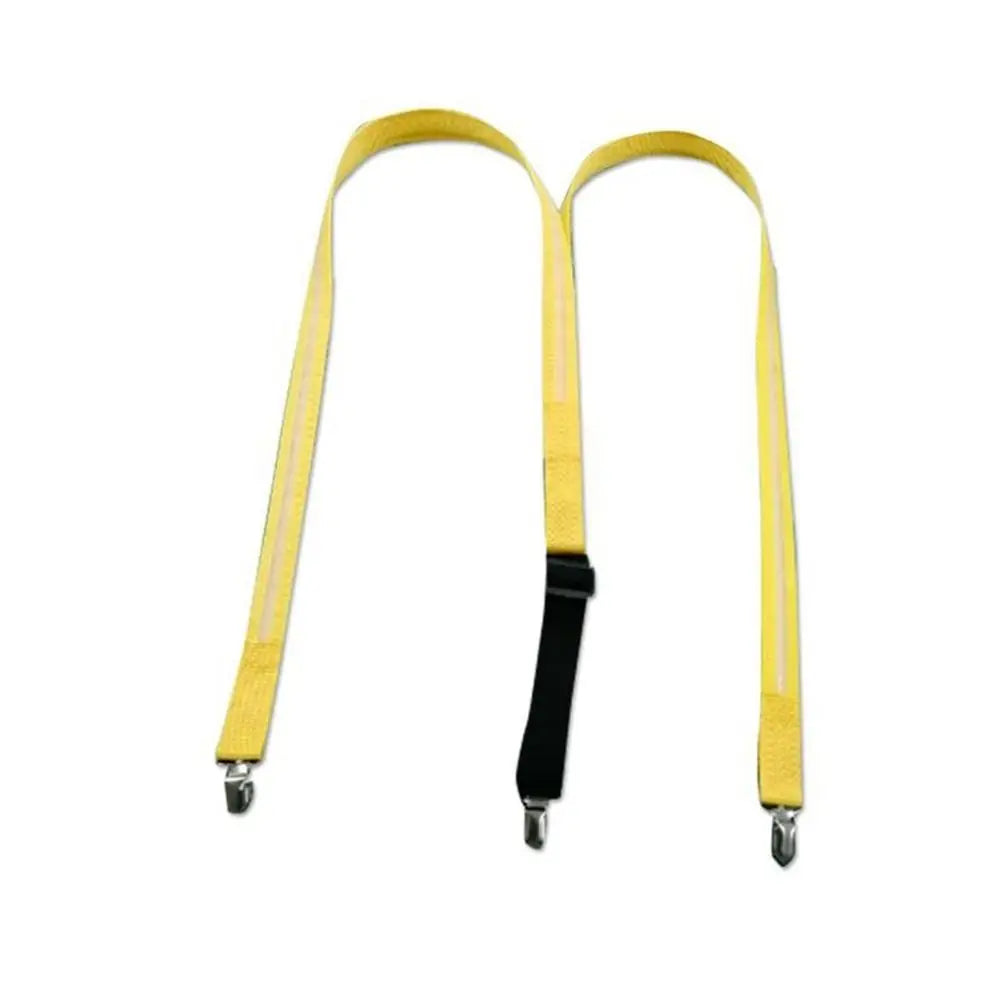 LED Light Up Suspenders & Bow Tie Set – Glow Party Props LED Party Suspenders PLUSH yellow-Suspenders