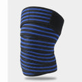 Elastic Knee Wraps 180cm – Compression Straps for Squats Knee Wrap PLUSH RoyalBlue