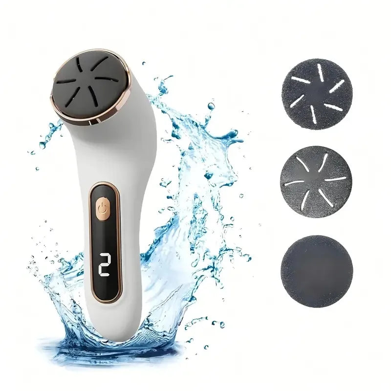 Rechargeable Electric Foot Polisher with Interchangeable Heads Electric Foot Polisher PLUSH