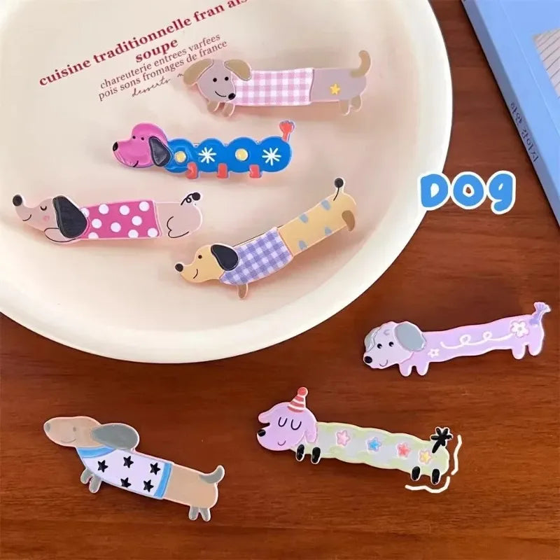 Sweet Cartoon Dog Duck Mouth Hair Clip – Girls' Bangs Hairpin Hair Clip PLUSH