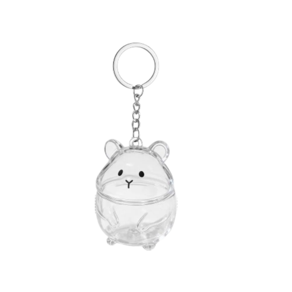 Transparent Cat Hair Storage Capsule Keychain | Pet Keepsake Pet Keepsake Keychain PLUSH Style 7