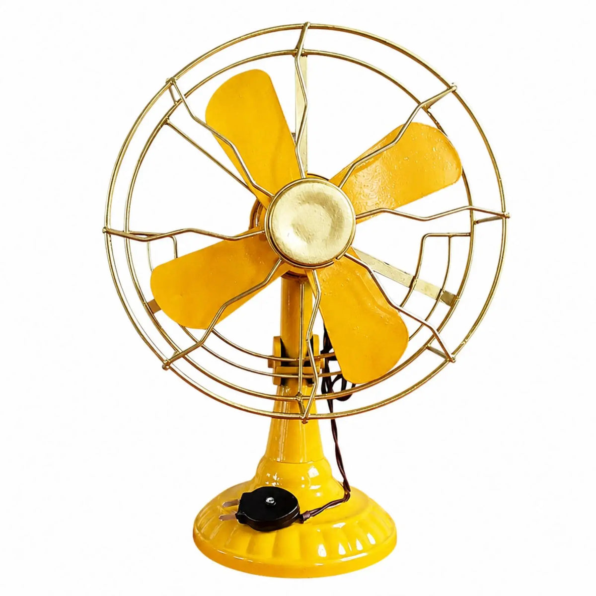 Retro Tinplate Electric Fan Figurine | Hand Painted Decor Decorative Figurine PLUSH