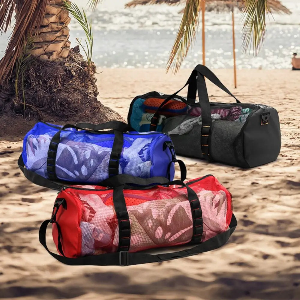 Foldable Mesh Dive Bag – Quick-Dry Oversized Beach & Gym Bag Mesh Dive Bag PLUSH