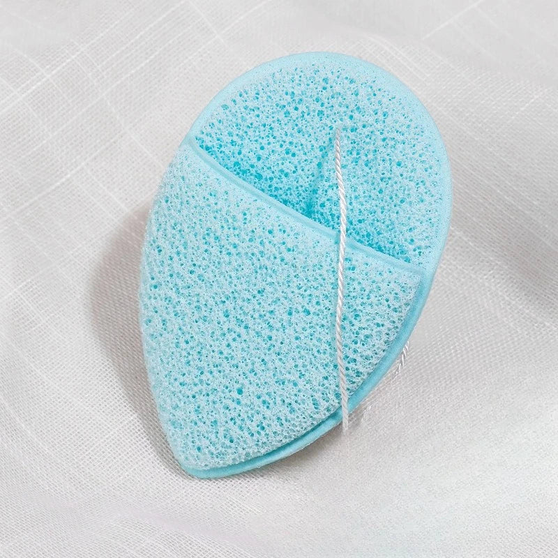Natural Exfoliating Facial Cleansing Sponge – Deep Pore Cleanser Facial Cleansing Sponge PLUSH Blue