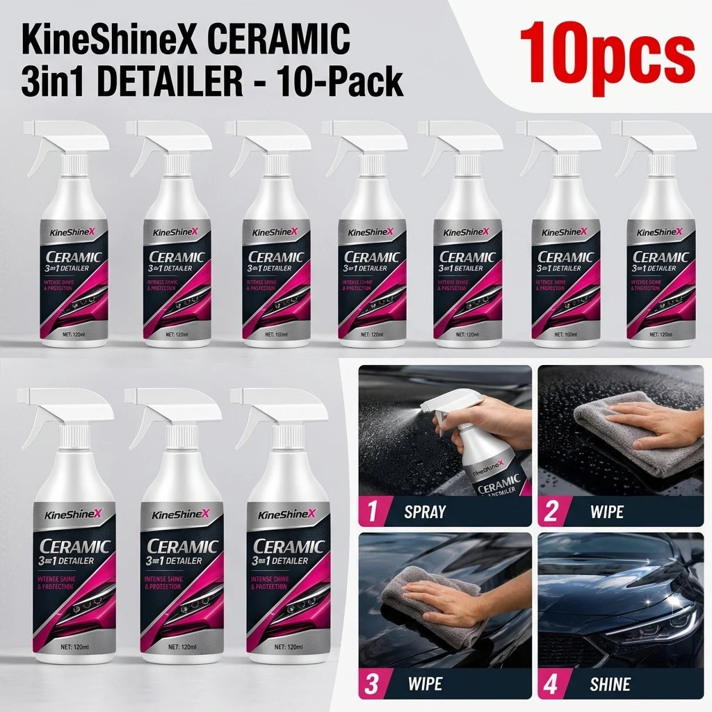 KineShineX 120ml Ceramic Car Spray – High-Gloss Coating Ceramic Car Spray PLUSH