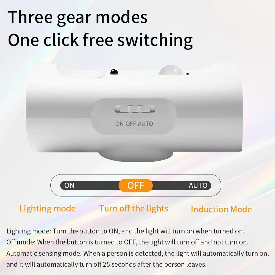Rechargeable LED Night Light Motion Sensor Clock Projector Lamp LED Night Light PLUSH