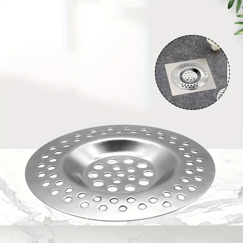 Stainless Steel Bowl Drain Cover – Sink & Bathtub Hair Catcher Drain Cover Strainer PLUSH