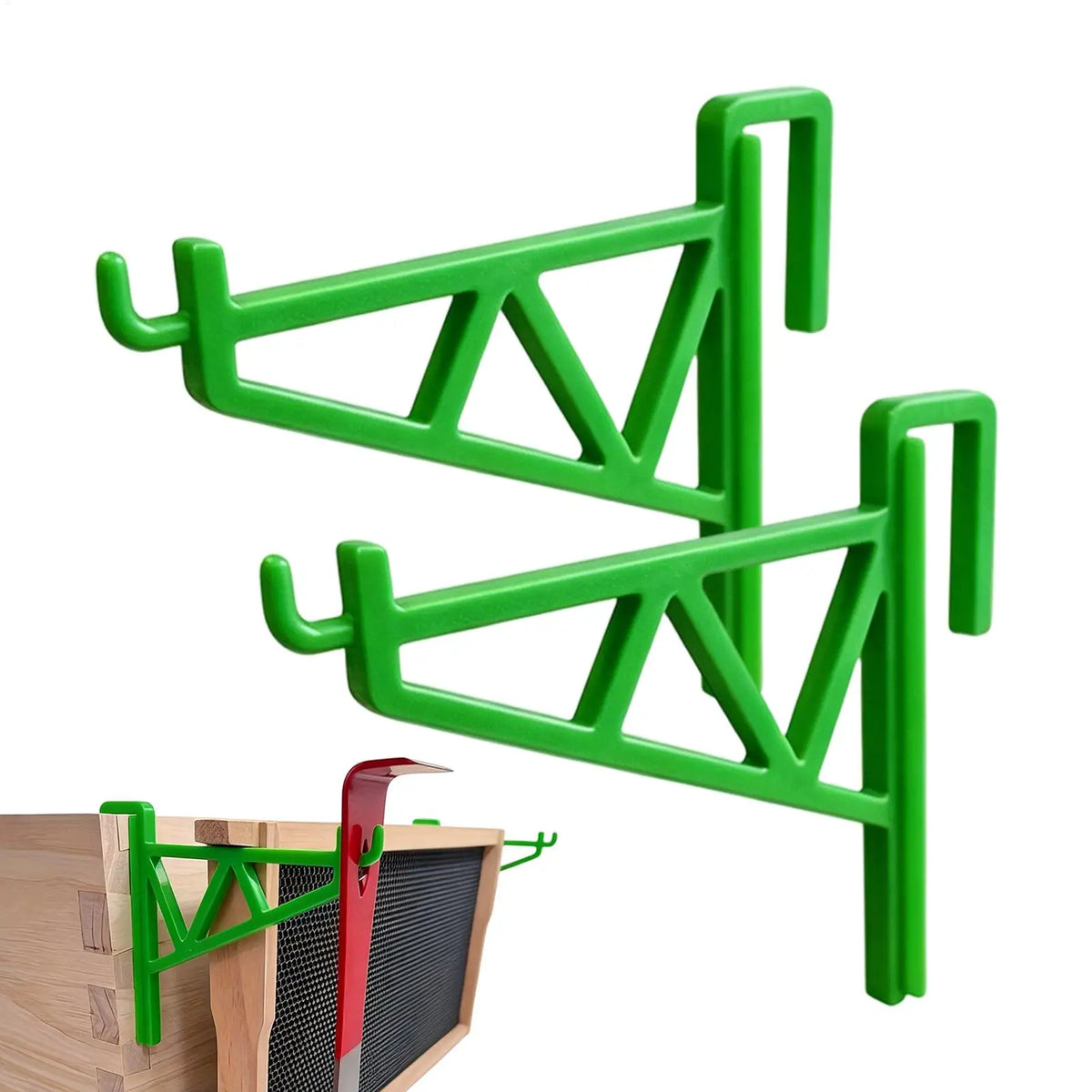Beehive Frame Holder 2Pcs – Heavy Duty Plastic Beekeeping Perch Beekeeping Frame Holder PLUSH