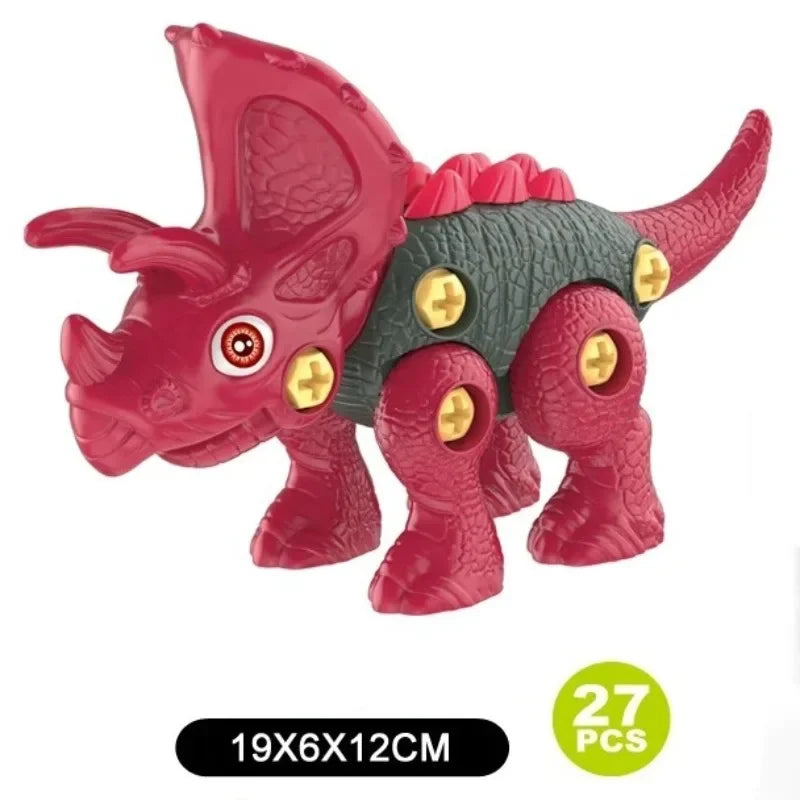 4pcs DIY Assembly Dinosaur Toys – Kids Educational Building Set DIY Dinosaur Building Set PLUSH