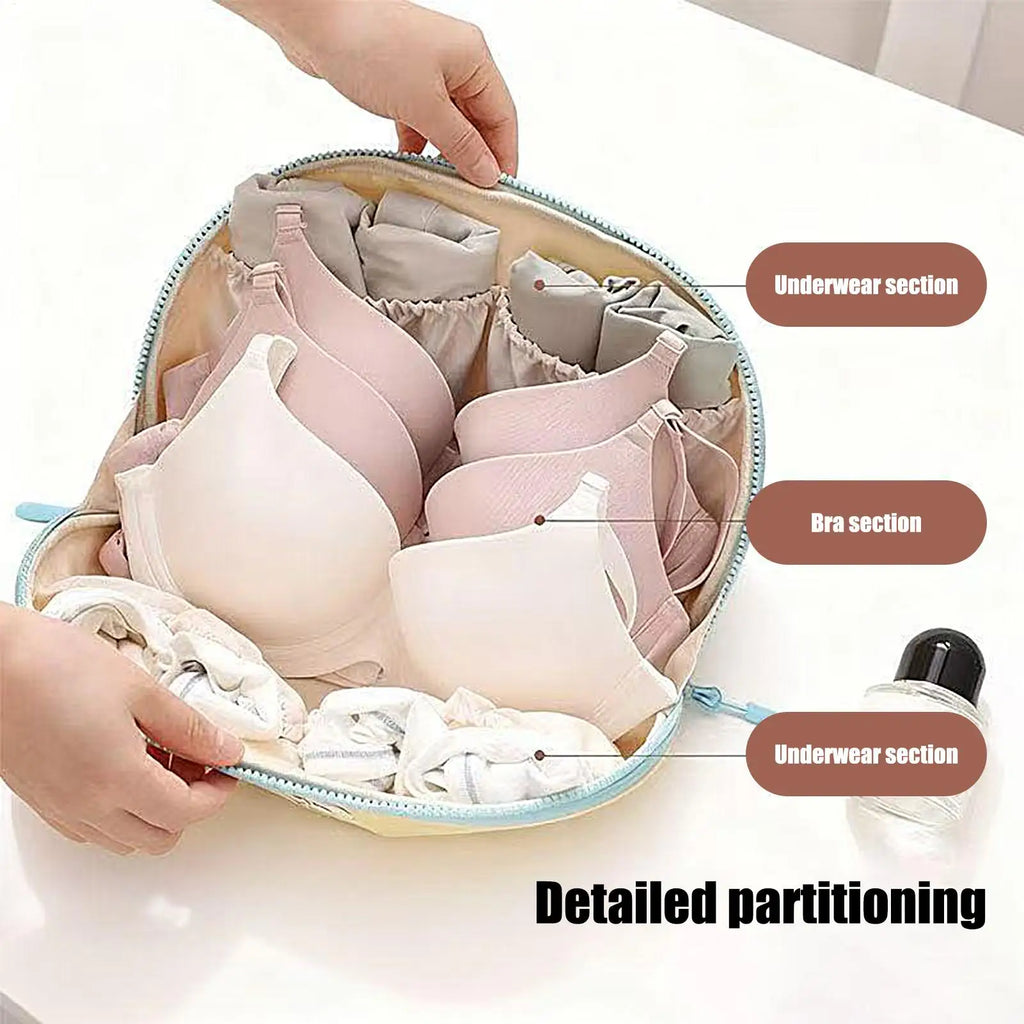 Portable Travel Underwear Bra Organizer Bag – Yellow | PLUSH Travel Organizer Bag PLUSH
