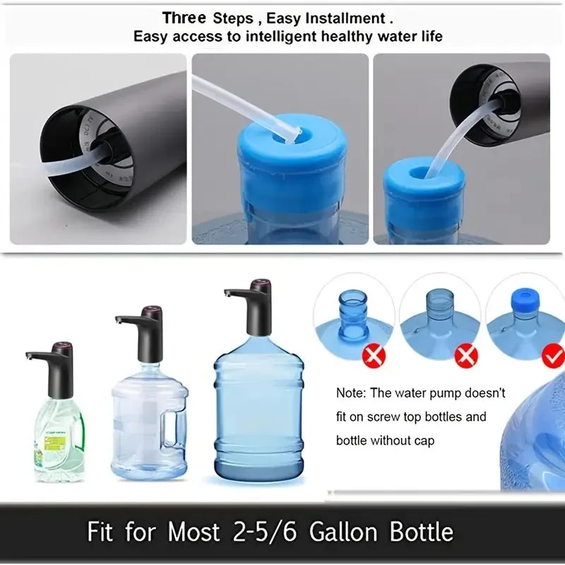 Portable 5-Gallon Electric Water Dispenser USB Rechargeable Electric Water Dispenser PLUSH