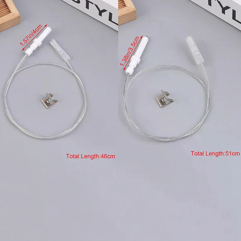 Gas Cooktop Igniter Electrode Spark Plug with Wire 35mm/40mm Stove Igniter Part PLUSH