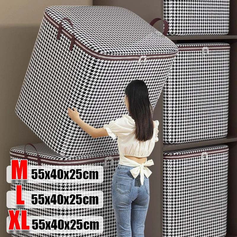 Large Capacity Quilt Storage Bag – Dustproof Clothing Organizer Clothing Storage Bag PLUSH